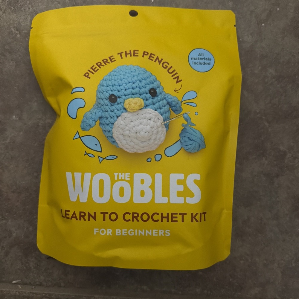 The Woobles Pierre the Penguin Learn to Crochet Kit for Beginners New DIY Craft